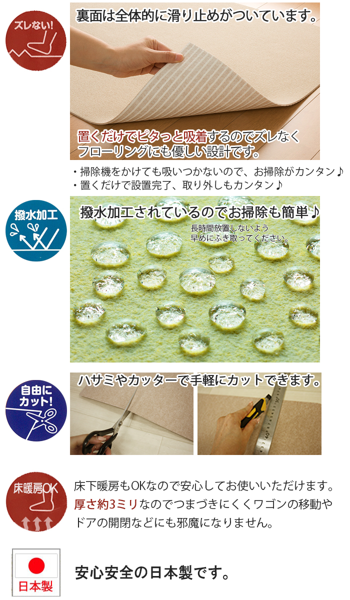 撥水のペットマット | 長野県内最大級の絨毯・カーテン専門店 インテリアショップゆうあい